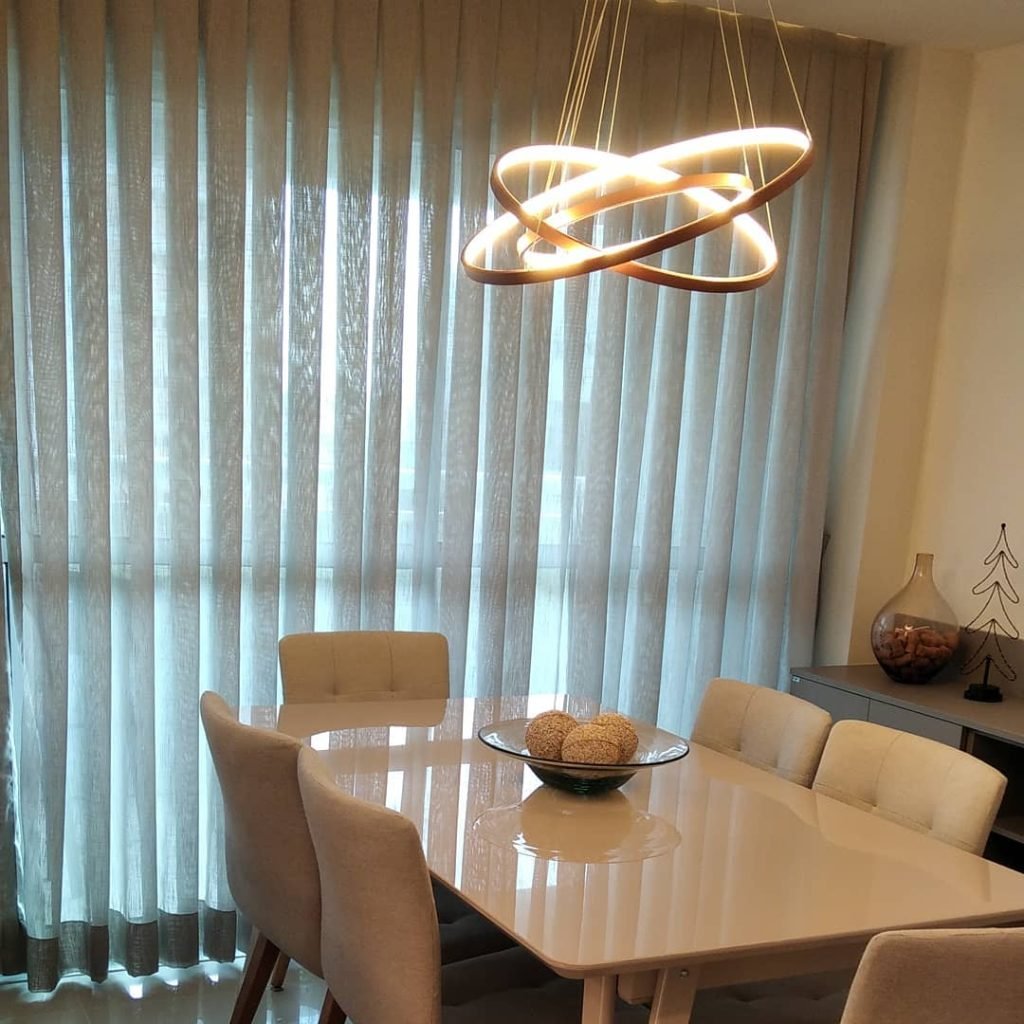 Cortina Vual Onda Perfeita Sala Jantar