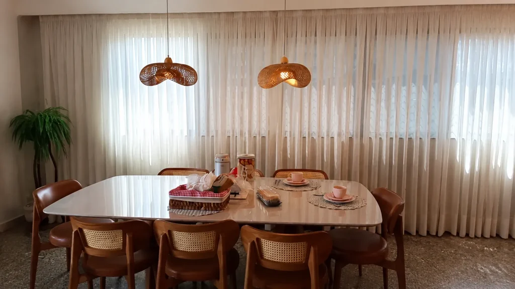 Cortina Vual Sala Jantar Acolhedora
